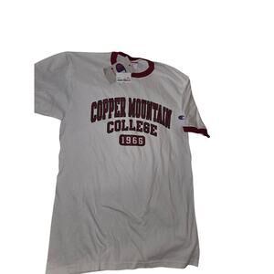 Champion Crew Neck Cooper Mountain College T-Shirt Size Medium - New